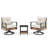 Square 2 - Person 36.6" Long Bar Height Dining Set with Cushions