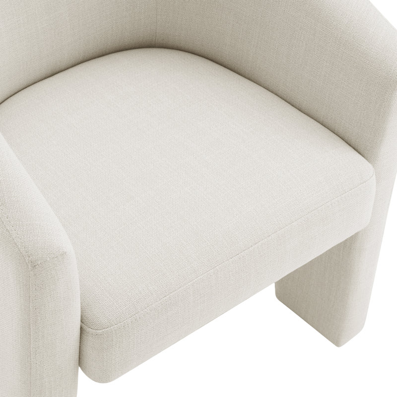 Chaise rembourrée Edenton, Lin Performance Effie