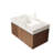 Muri 36" Bathroom Vanity&Sink, Floating Plywood Storage Cabinet With Drawer&Door, Carrara White Sintered Stone Top&Ceramic Basin With 1 Pre-Drilled Faucet Hole, Pre-Assembled, Brown Oak Woodgrain-1461974231