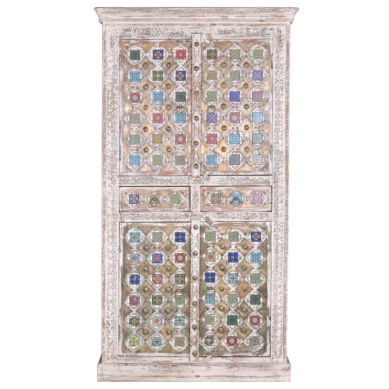 Jezebel 4 Door Solid Wood Wardrobe
