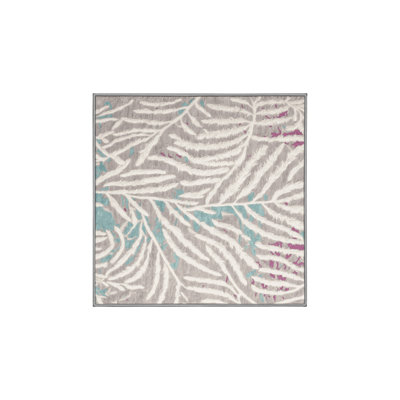 Tapis gris lavable à la machine