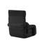 Fauteuil inclinable en lin / chaise sur pied, gris foncé-1458060538