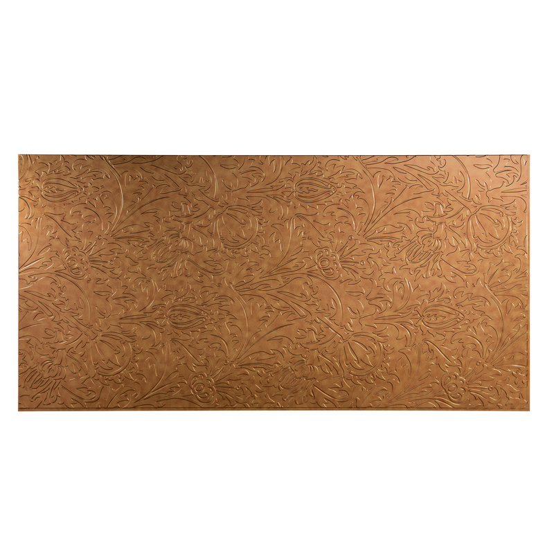 FASÄDE Nettle Decorative Vinyl 4'X8' Wall Panel, Antique Bronze
