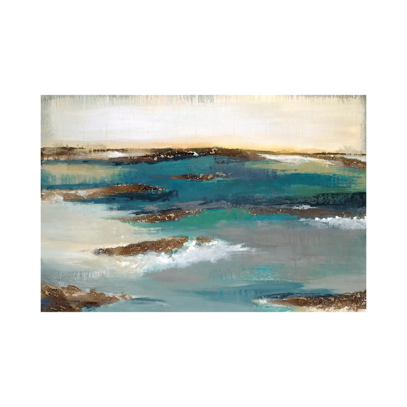 Coastal Bluff by Liz Jardine - Wrapped Canvas Painting, 20.32 cm H x 30.48 cm W