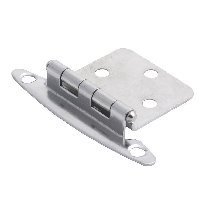 Surface Mount Variable overlay Face Frame Free Swinging - Chrome - Cabinet Door Hinges (Set of 10)   , Chrome, 10