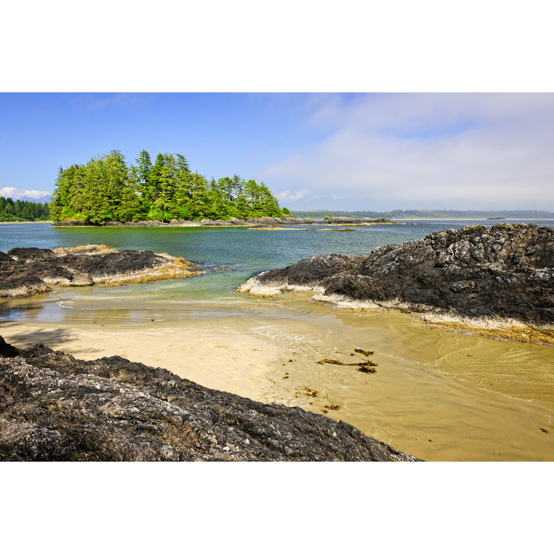 The Coast Of The Pacific Ocean, Vancouver Island, Canada - Wrapped Canvas Print