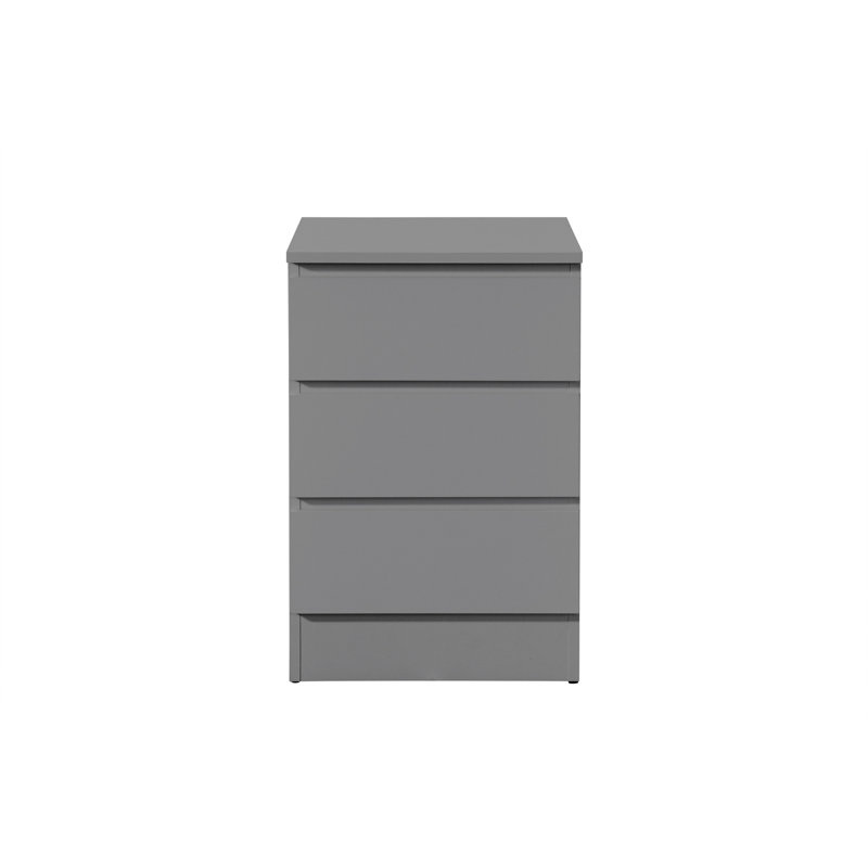 Marqita 3 Drawer Bedside Table, Grey