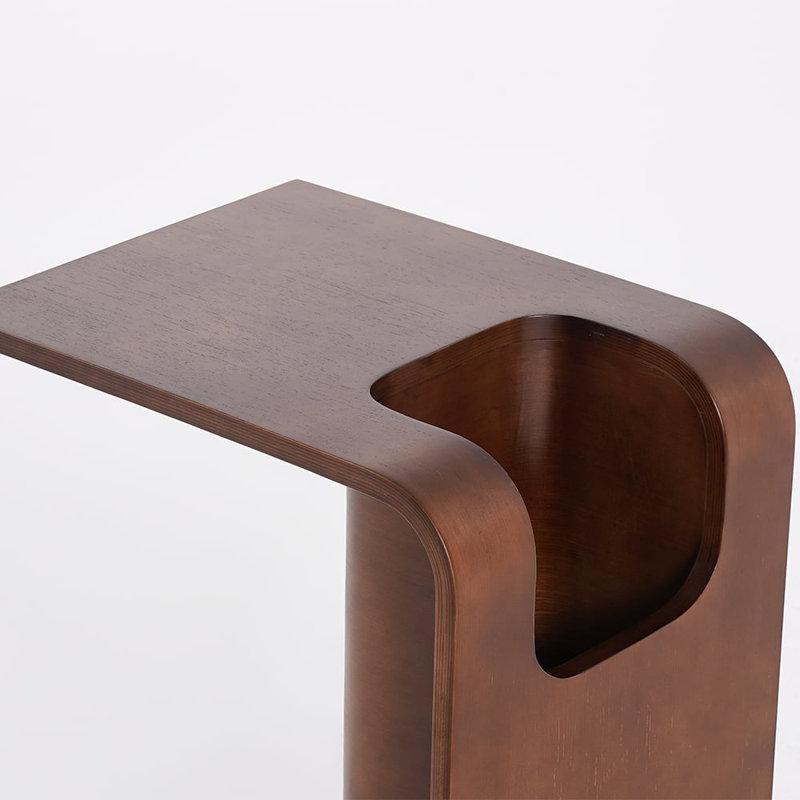 Table d'appoint avec rangement en C