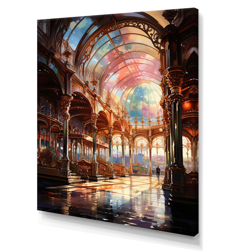 «Xalia Carousel Whimsical Delight III», reproduction sur toile, H 32 po x l 16 po x P 1 po, Toile tendue