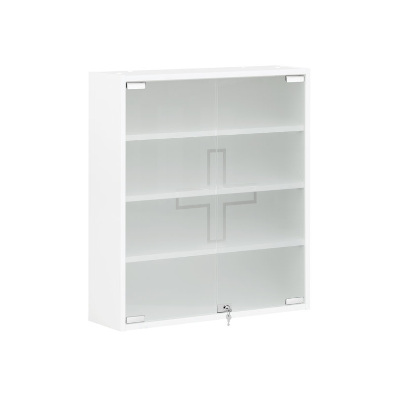 Pyari Mirrored Medicine Cabinet, White
