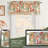 Rosalind Wheeler Orange Floral Room Darkening Valance For Kitchen Vintage Botanical Printed Lined Thermal Insulated Rod Pocket Valance For Living Room-385593042