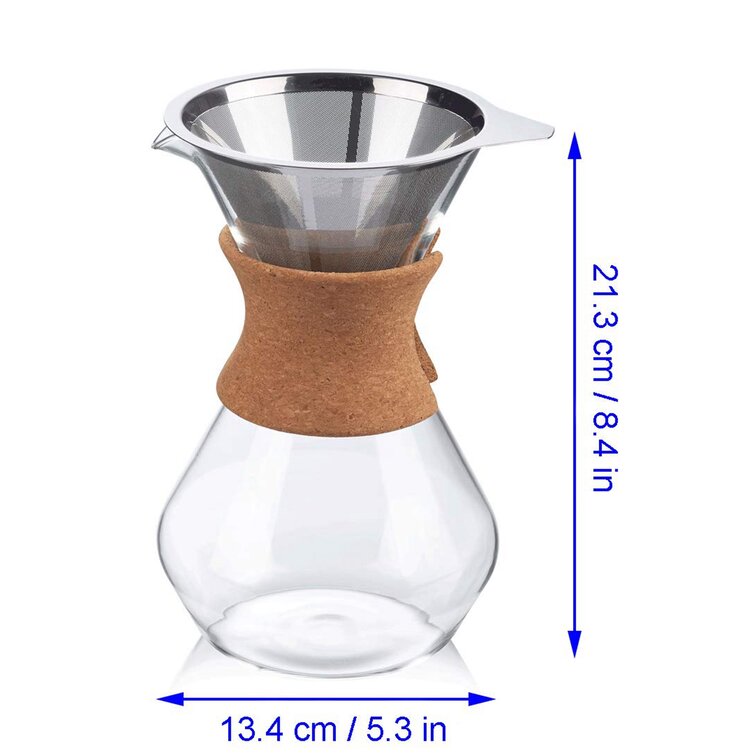 Bodum Pour Over Double Wall Coffee Maker - Cork