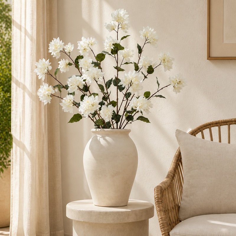 White Artificial Bougainvillea Spray