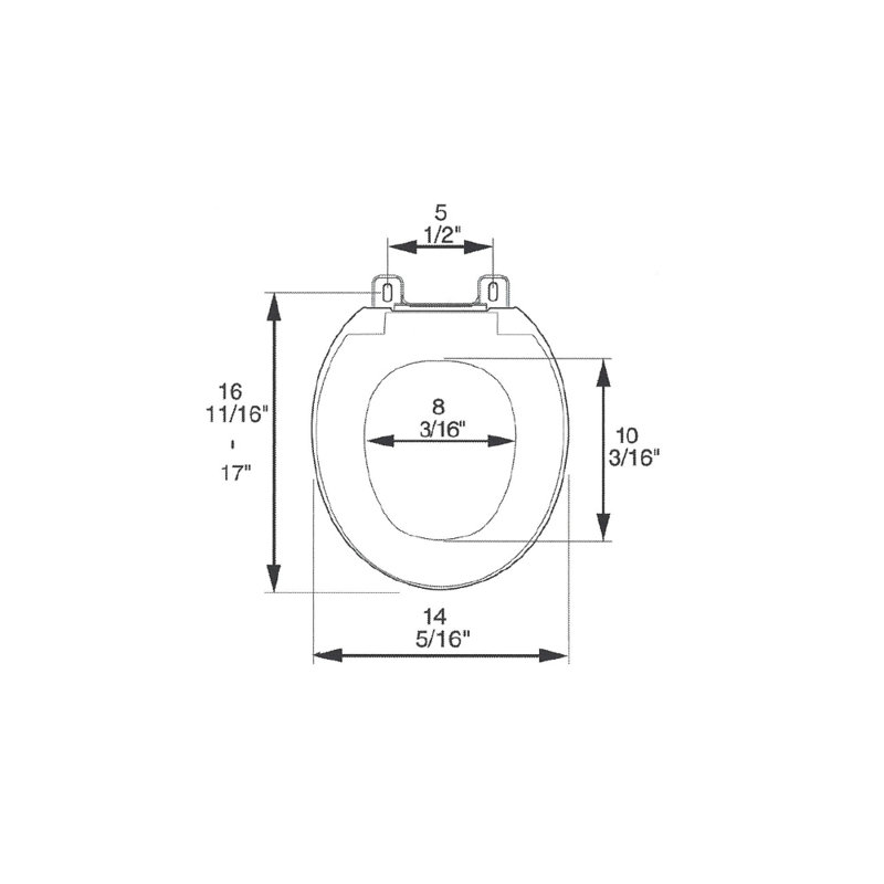 Round Toilet Seat and Lid