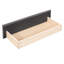 Lit tapissier gris en lin avec 2 tiroirs de rangement-1008975469