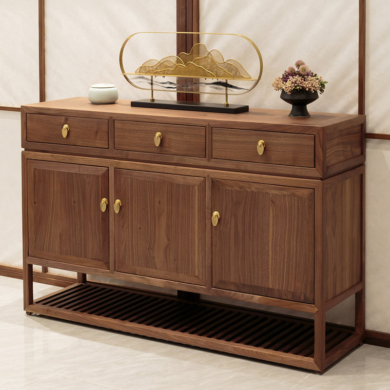 Buffet rétro de style chinois minimaliste