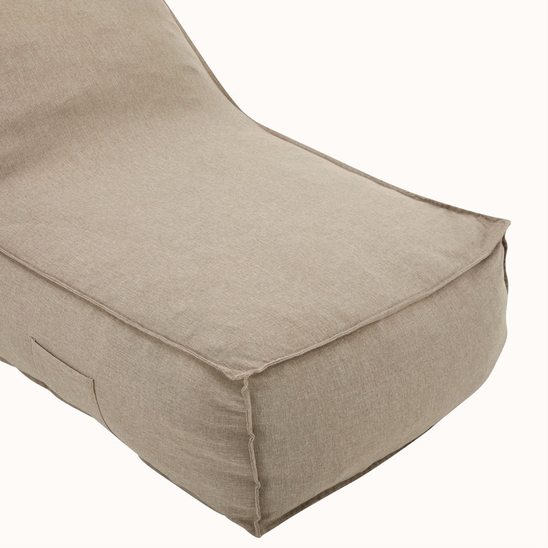 Fauteuil à billes d'extérieur, ensemble de 2, Beige