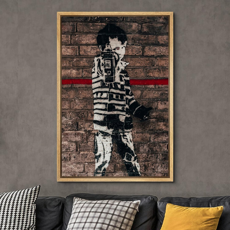 Banksy, artiste britannique, enfant, enfant, peinture en aérosol, graffiti et art urbain urbain moderne