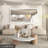 Molly Tempered Glass Metal Beveled Framed Wall Mounted Vanity Rectangular Mirror-108625545-108625535