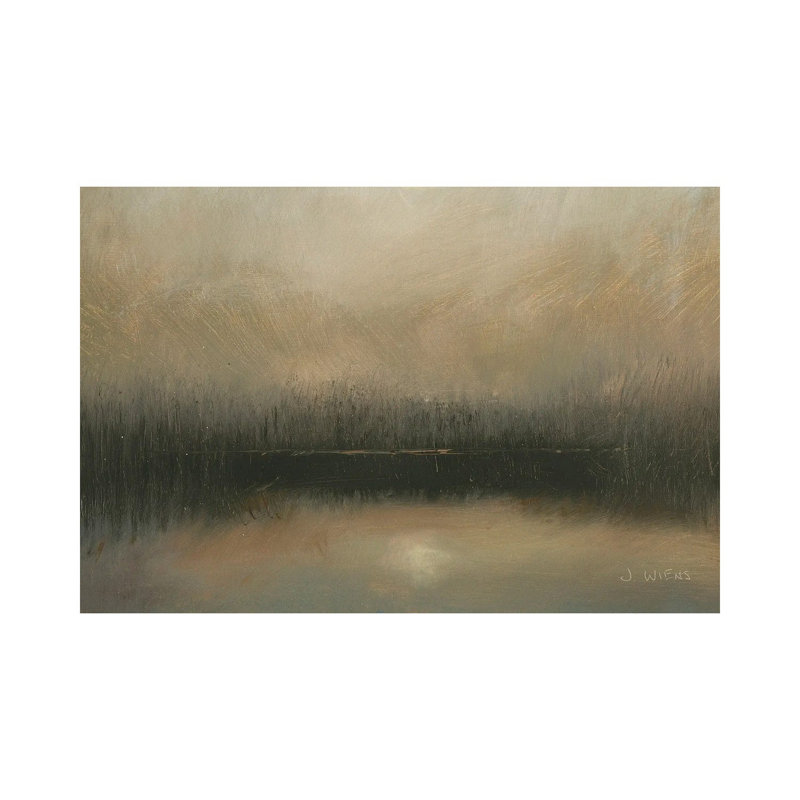 «Evening Landscape Abstract», reproduction d'art sur toile tendue