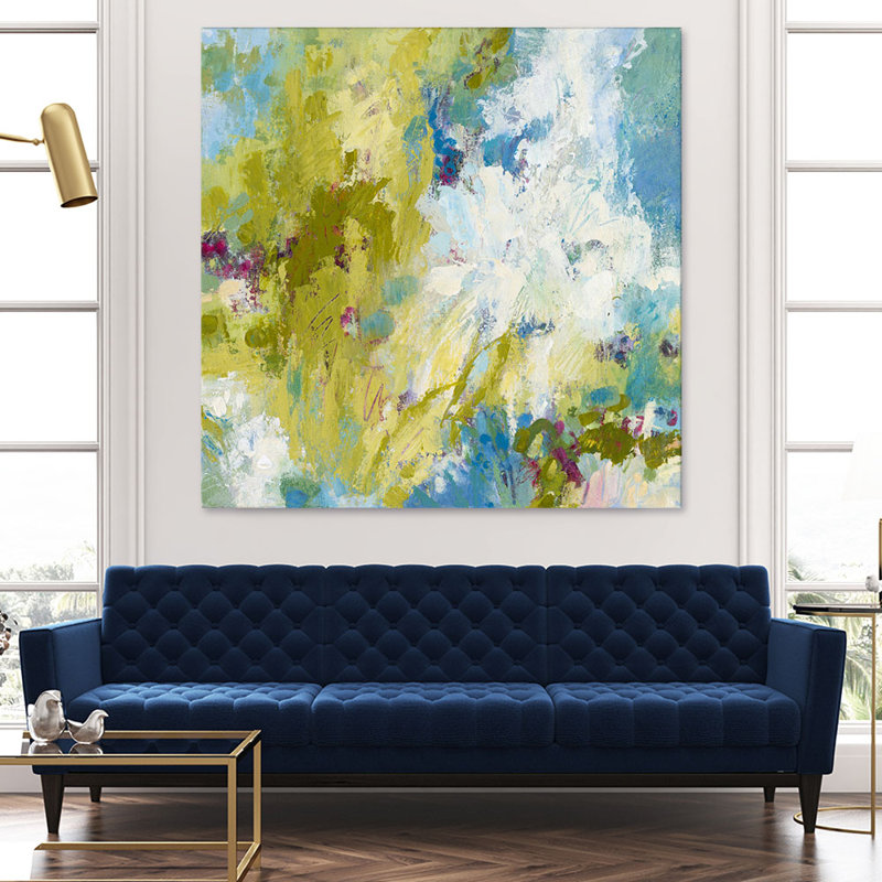 Reproduction d’art sur toile tendue « sunday’s promise » par janet boivin, H 54 po x l 54 po x P 1,5 po