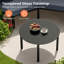 Ensemble de conversation 7 pièces en aluminium coulé avec coussins Sunbrella-130028211-130028212