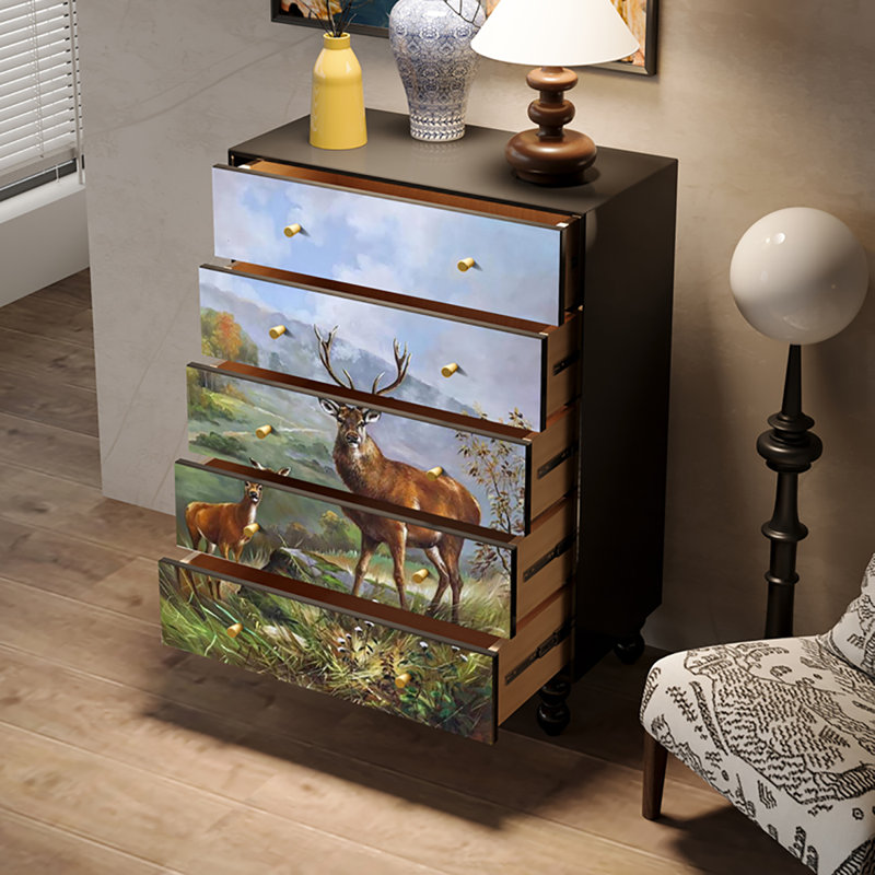 Armoire de rangement rétro à fonctions françaises