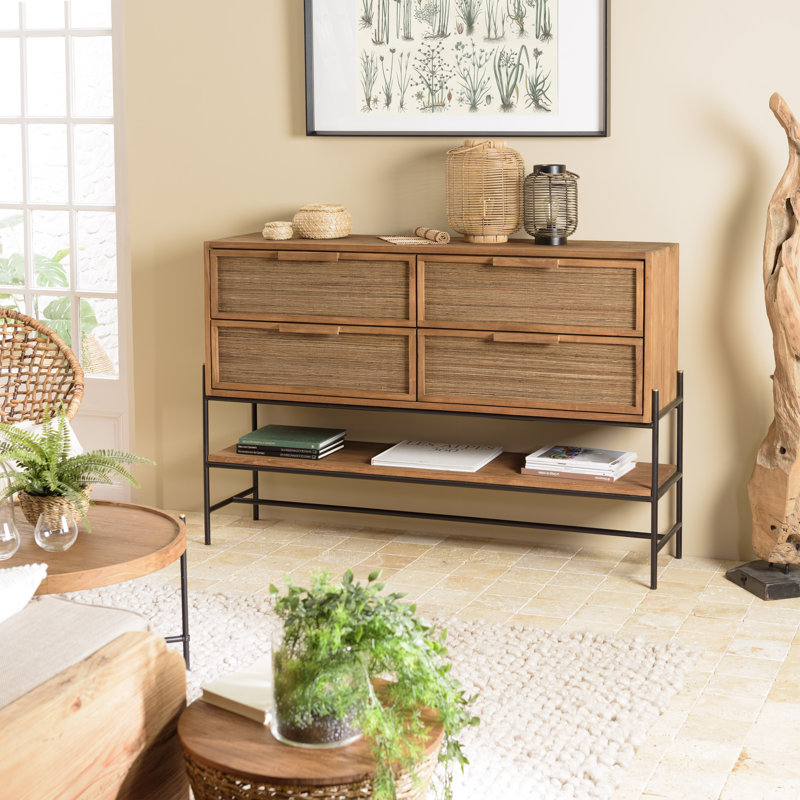 Aakira 150cm Solid Wood Sideboard