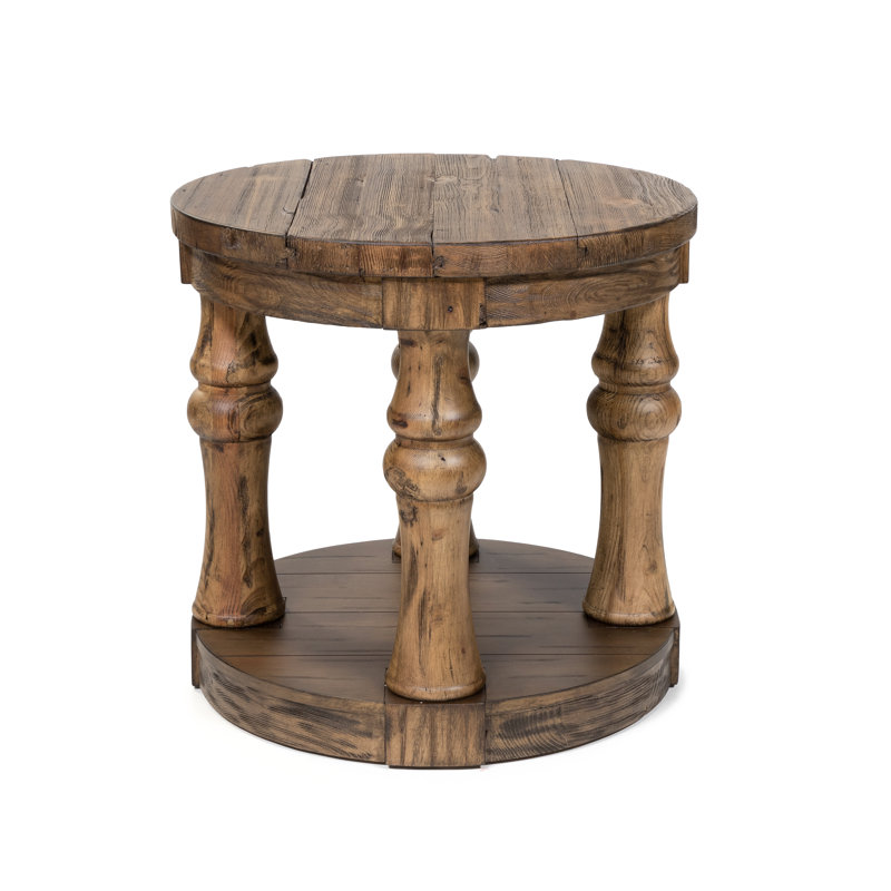 End Table, Antique Oak