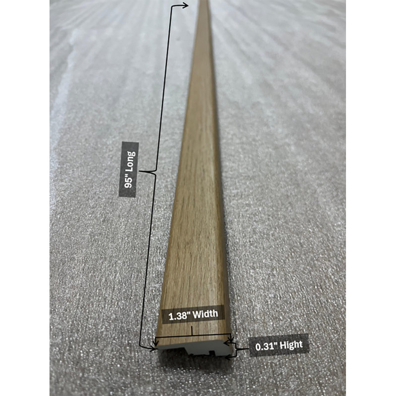 Moulure en T de transition pour plancher en bois avec rail en U Fermo