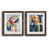 Papier, cadre noyer