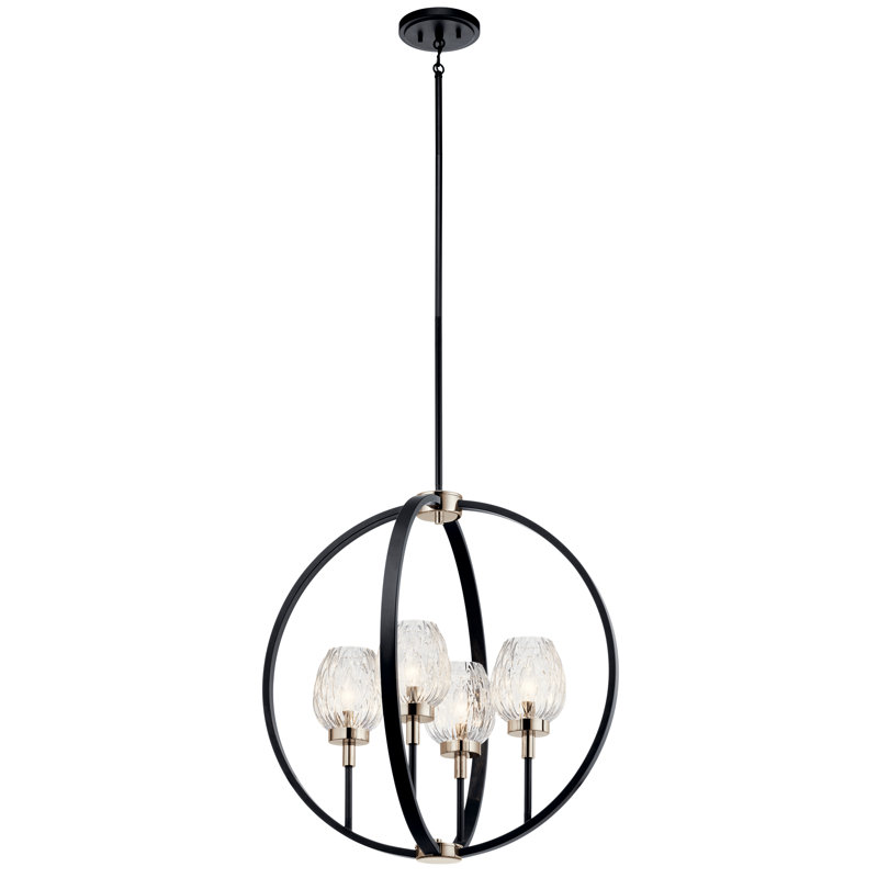 4 - Light Globe Chandelier