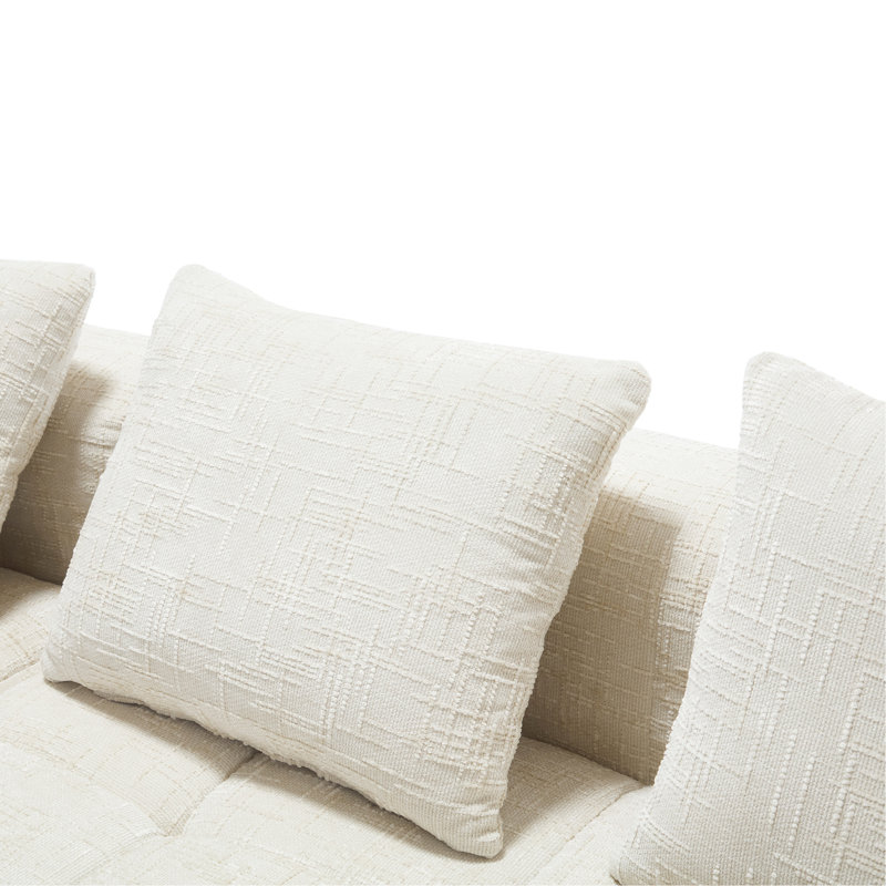 Canapé modulaire 2 pièces sans cadre, Beige