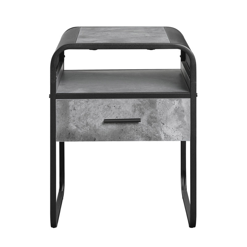 Table de bout avec tiroir Raziela