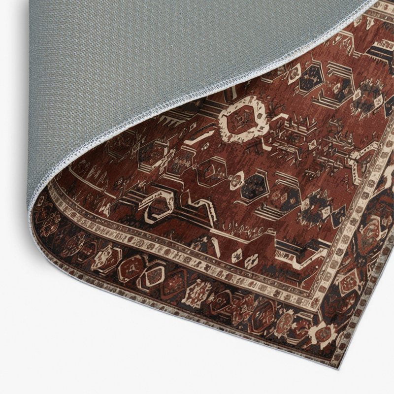 Tapis d'intérieur et d'extérieur noir Persian, Rectangulaire 2 pi x 3 pi