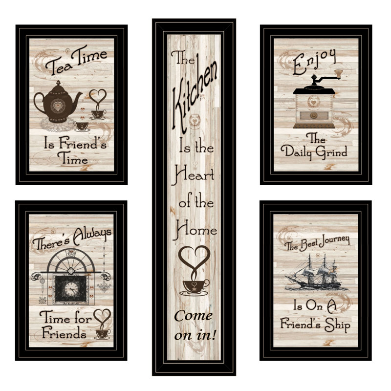 "Kitchen Friendship Collection" 5-Piece Vignette, Black
