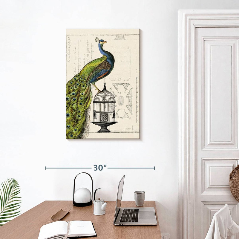 Brampt Peacock Birdcage I, 30" H x 20" W