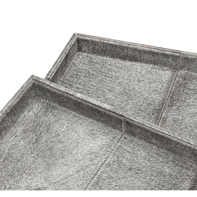 Nadine Hide Tray - Set of 2