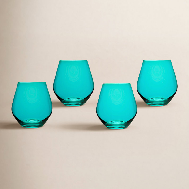 Meridian Stemless Wine 18oz, Teal
