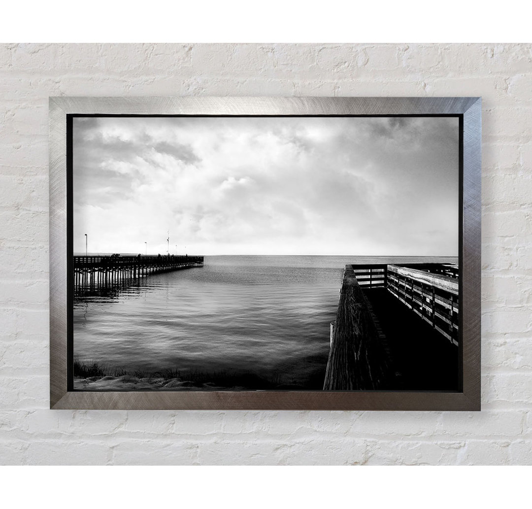 Tranquil Pier B N W - Druck