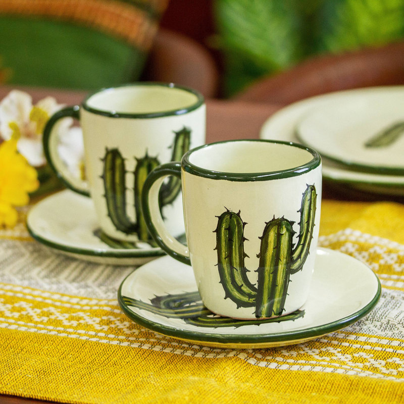 Tramain Ceramic Teacup and Saucer