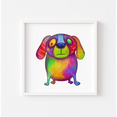 Colourful Dog - Print on Plastic / Acrylic