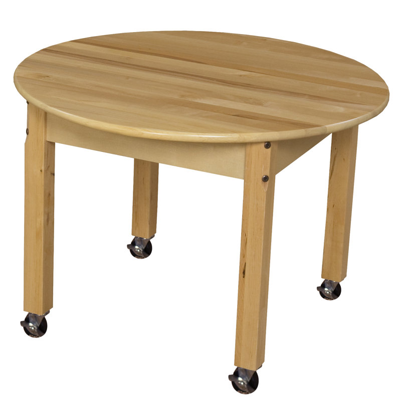 Table d'activité circulaire, Sans roulettes, H 19 po x L 30 po x l 30 po