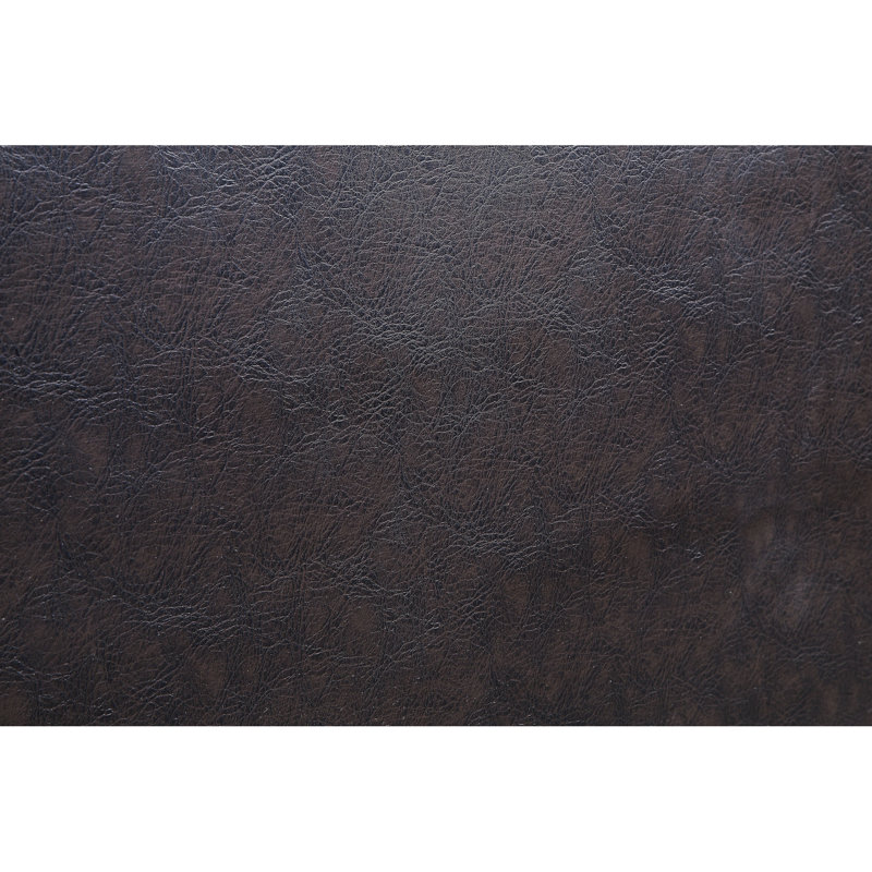 Chaise d'appoint en cuir noir 2 - cerisier, piédestaux doubles, siège d'une largeur de 19 po, capacité de 220 lb pour le plateau de table fixe patiné, poids de 47 lb