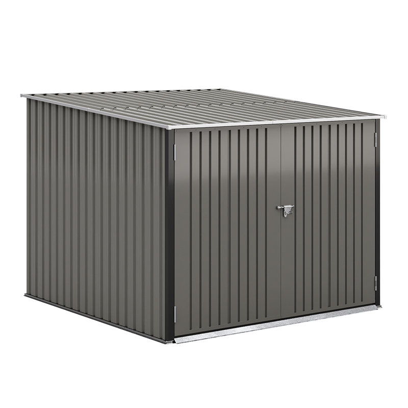 6 ft. 5 in. W x 7 ft. D Steel Bike Shed