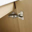 Meuble-lavabo autoportant de 48 pouces avec lavabo en résine blanche et 3 portes d'armoire à fermeture en douceur, peu encombrant et durable