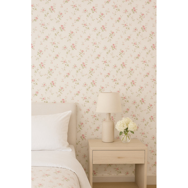 Stockard Floral Roll, Light Pink