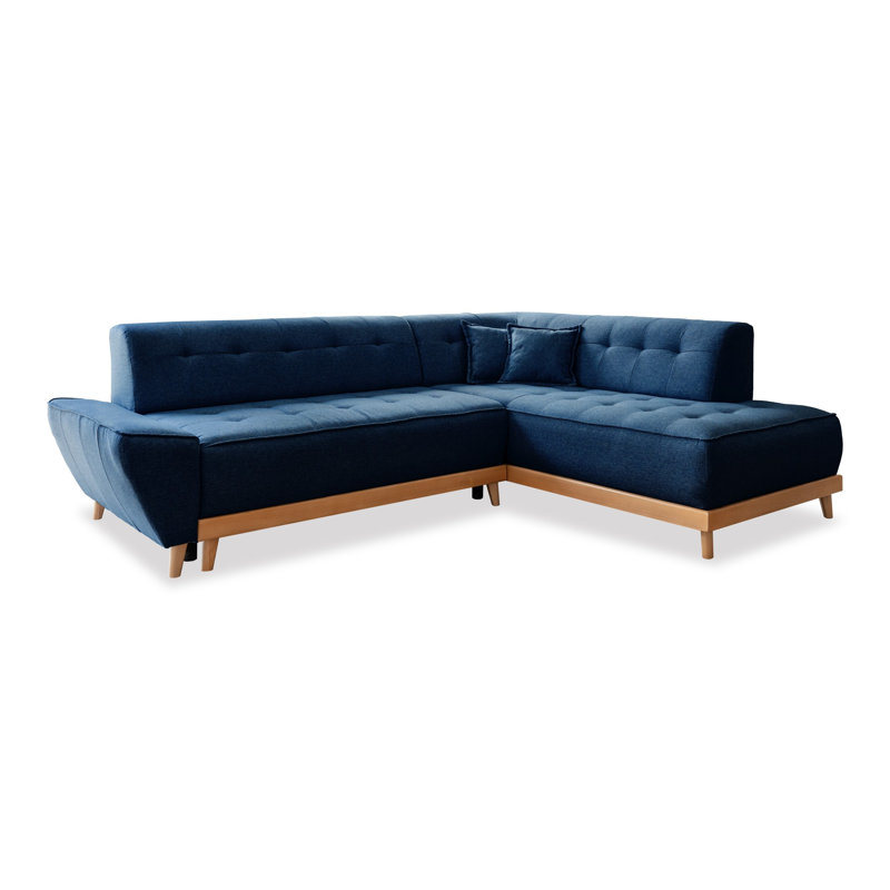 Dazzling Daisy Corner Sofa Bed, Right Hand Facing, Navy