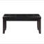 Banc noir et espresso avec coussin touffeté