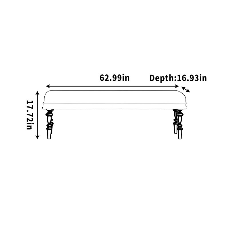 Banc recouvert d'une aire de repos avec vestiaire, H 17,72 po x l 62,99 po x P 16,93 po